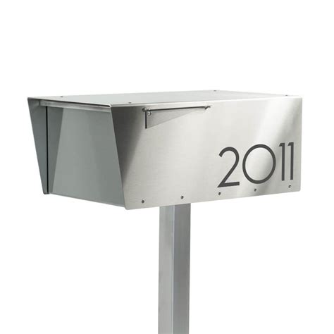 modern mailbox and post|ultra modern mailboxes.